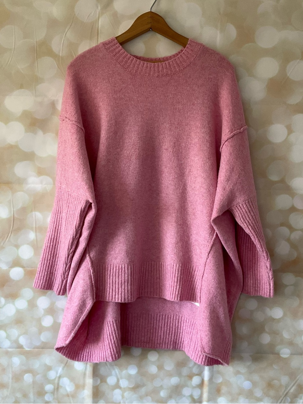 Adora Soft Cozy Oversized Pink Sweater